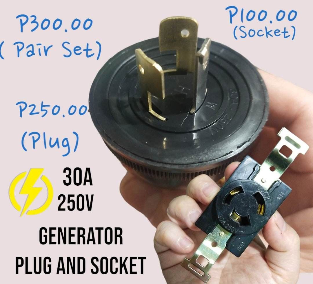 GENERATOR PLUG HEAVY DUTY 20 MM AND 25 MM (Category: Electrical, Adaptors & Sockets) located in Pasig City. Submitted by benildarustia18 (Listing ID 1240032866, Image 2). Description: ONHAND AND AVAILABLE.