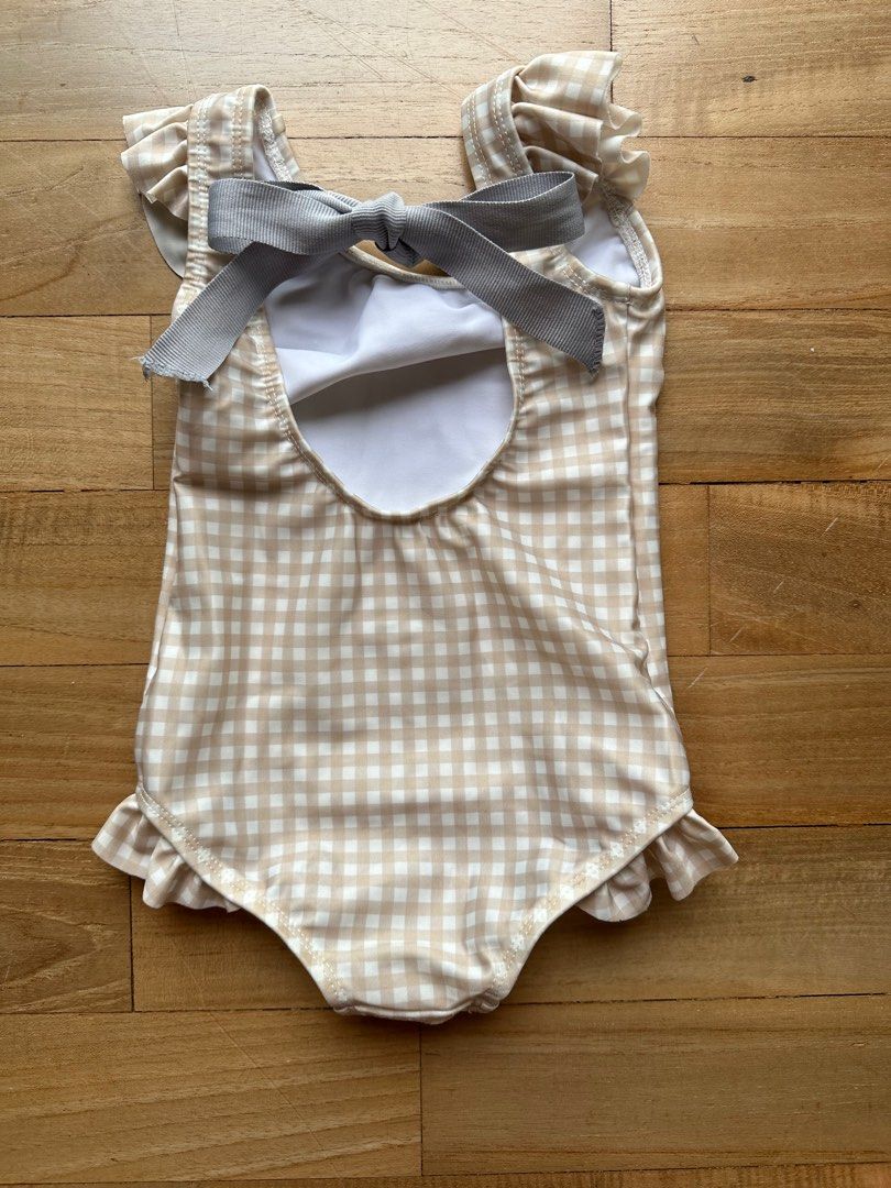 Gingham sale baby swimsuit