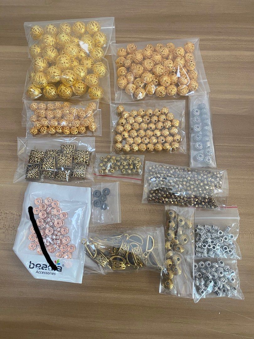 Gold and silver beads hotsell