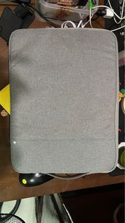 gray laptop bag/pouch