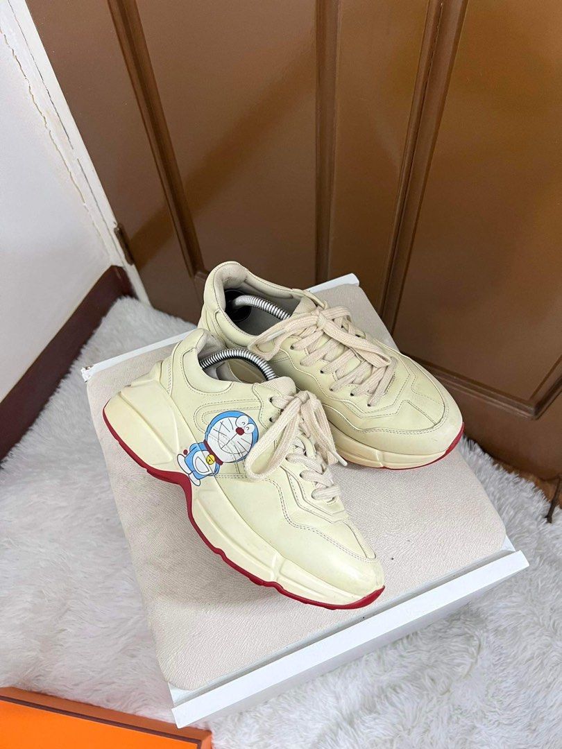 Gucci Doraemon Rhyton, Luxury, Sneakers & Footwear on Carousell