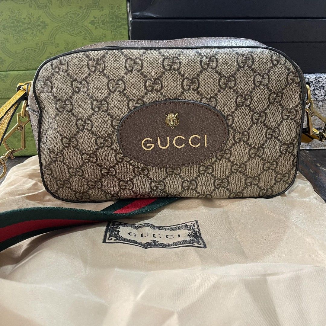 Gucci GG tiger messenger bag, Luxury, Bags & Wallets on Carousell