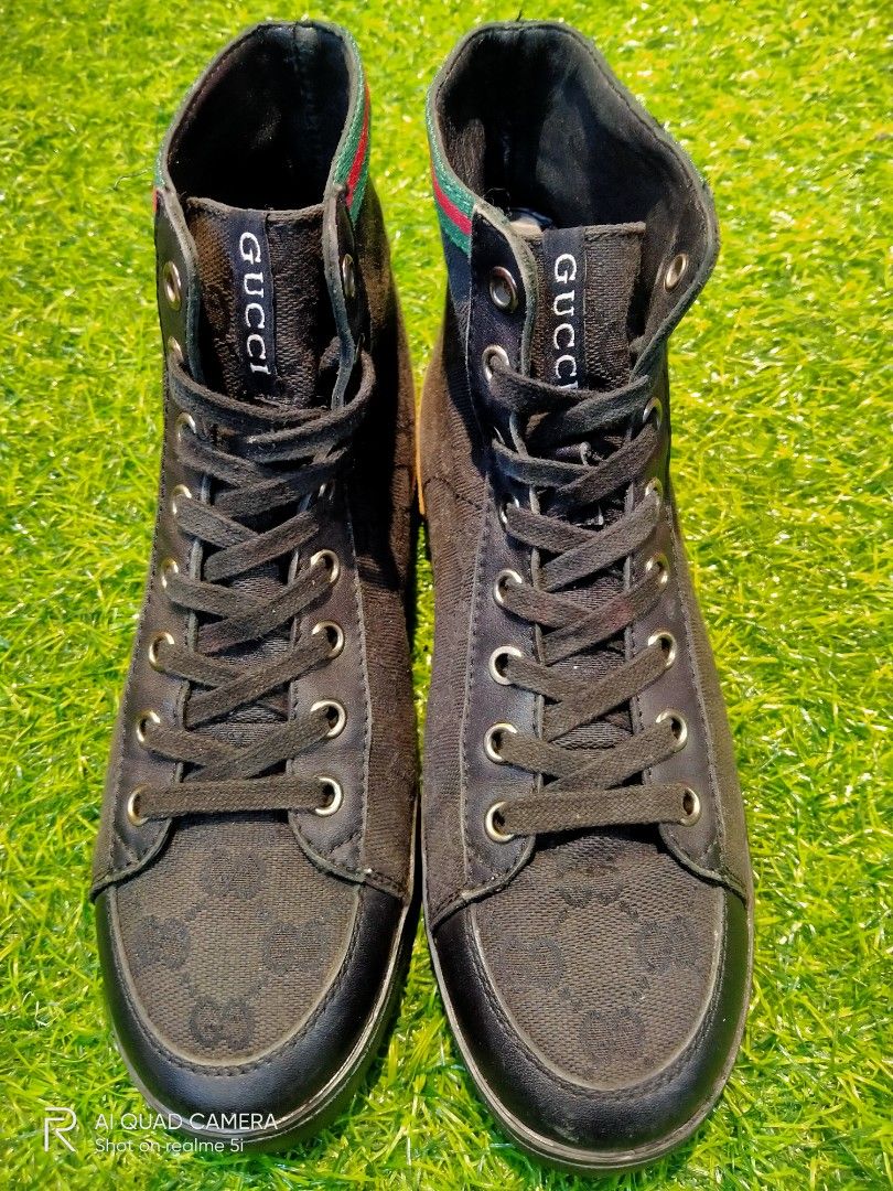Gucci hi top shoes discount