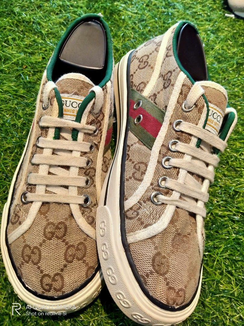 Gucci tennis shoes used outlet