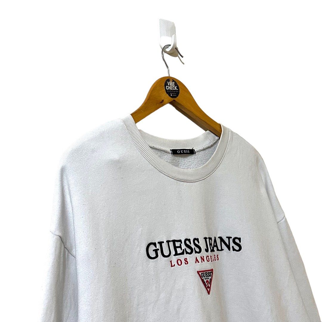 Guess jeans white sweatshirt top