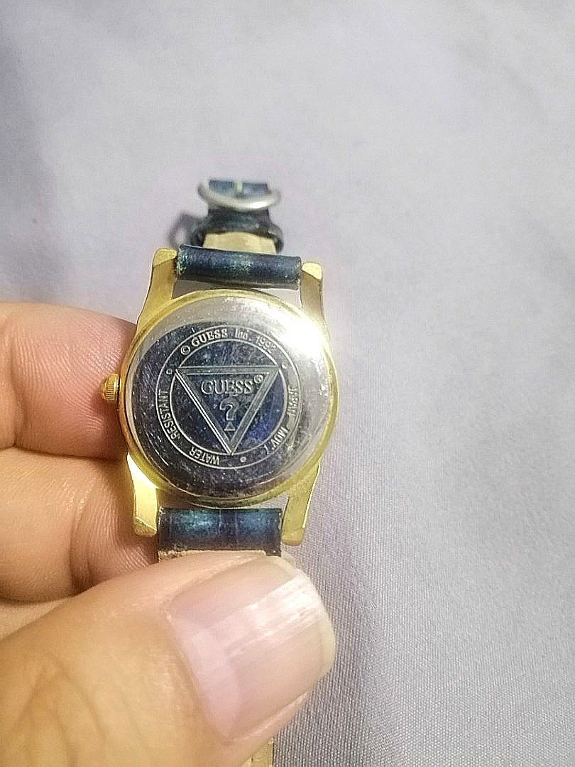 GUESS Vintage Ladies leather watch GUESS Inc 1992 Water Resistance Women s Fashion Watches Accessories Watches on Carousell