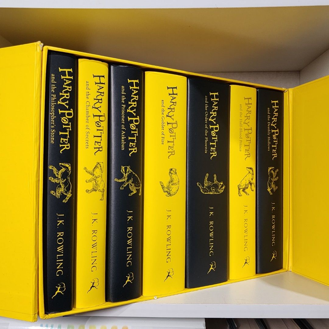 Harry Potter Hufflepuff House Editions Hardback Box Set by J.K. Rowling