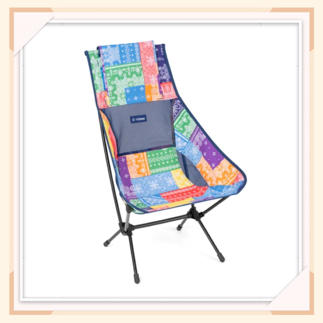 Helinox Chair Two Rainbow Bandanna 輕量戶外露營椅, 運動產品, 行山