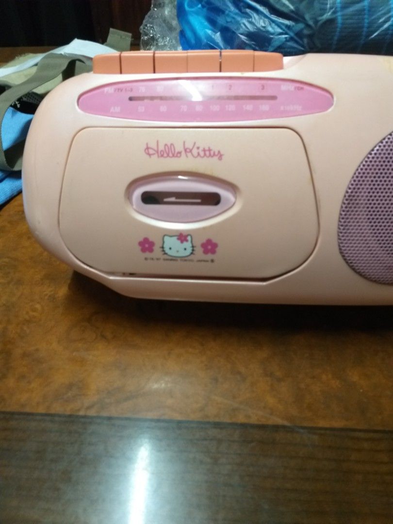 Hello kitty radio cassette tape player on Carousell