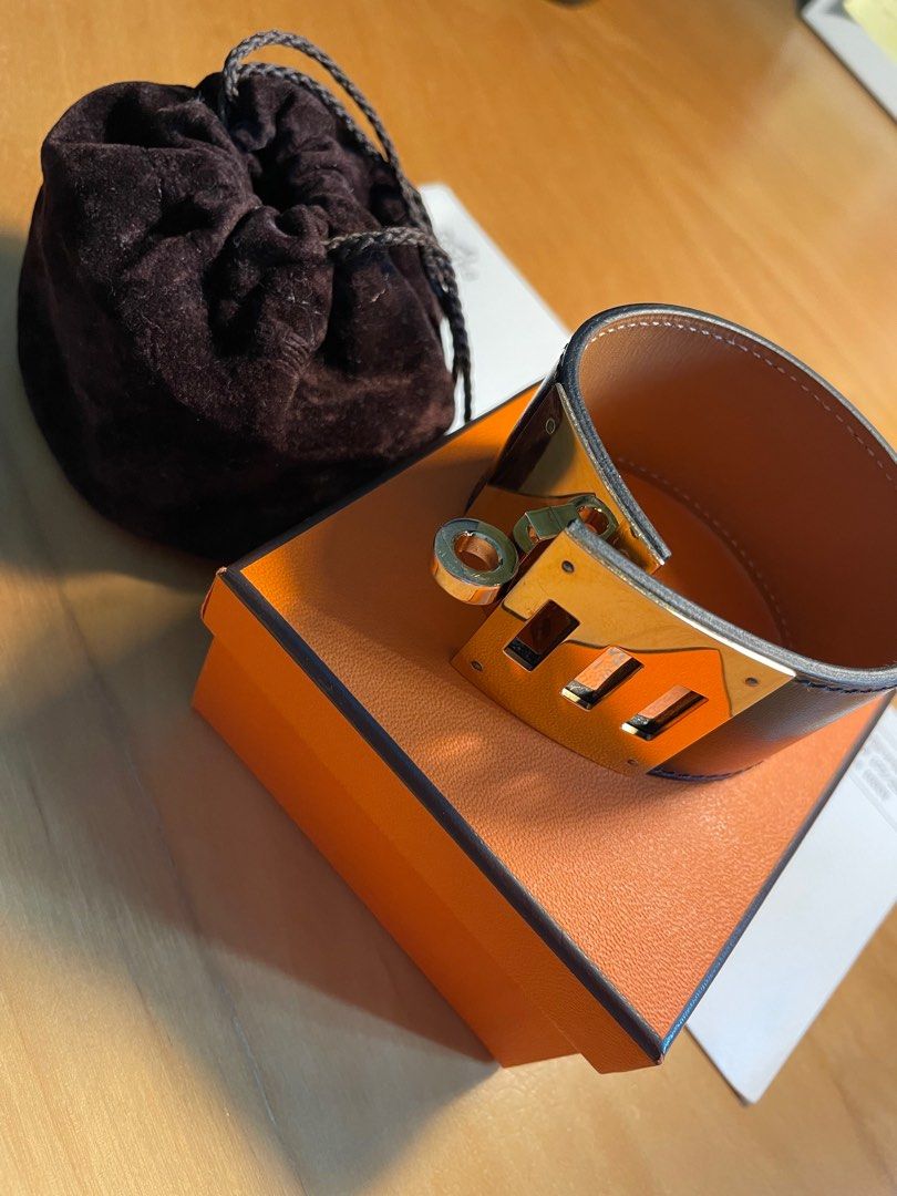 Hermes Bracelet Cuir Kelly Dog Box, Luxury, Accessories on Carousell