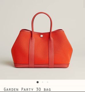 Hermes mini garden party TPM, 名牌, 手袋及銀包- Carousell