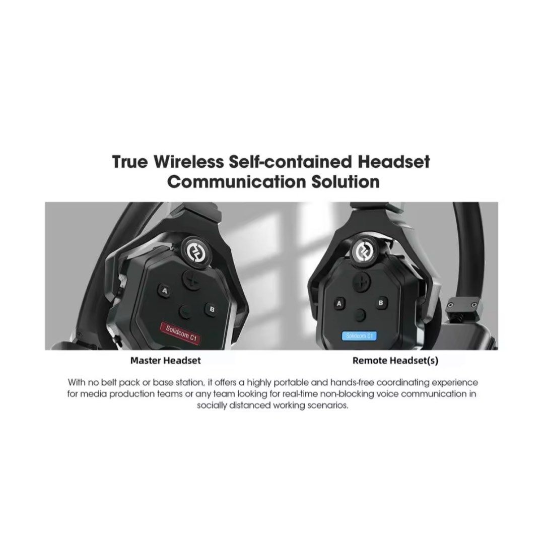 Hollyland Solidcom C1-6S Full-Duplex Wireless DECT Intercom System with 6 Headsets (1.9 GHz)63208335749633114