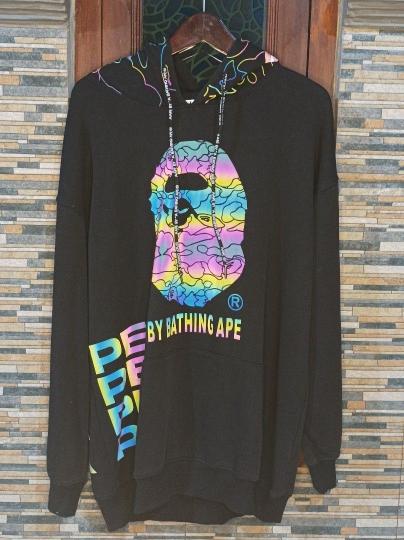 Hoodie bape rainbow