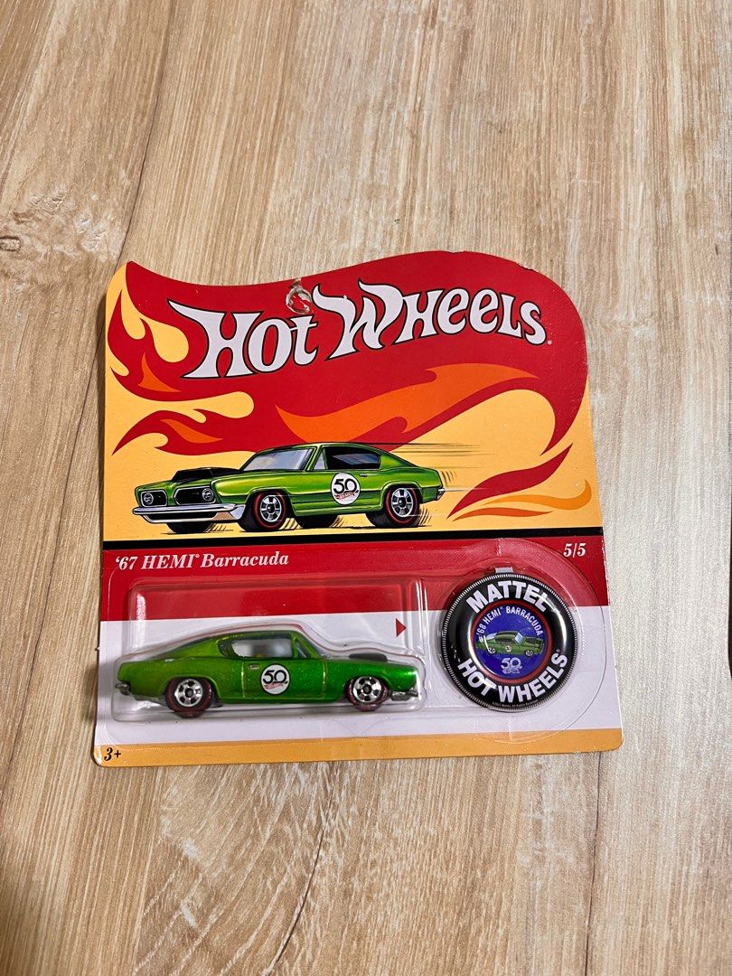 Hot wheels 50th anniversary 67 hemi barracuda new arrivals
