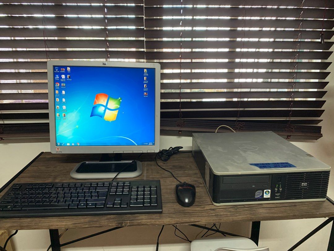 HP Computer Complete Set Core2Duo Windows 7 Office 2007, Computers