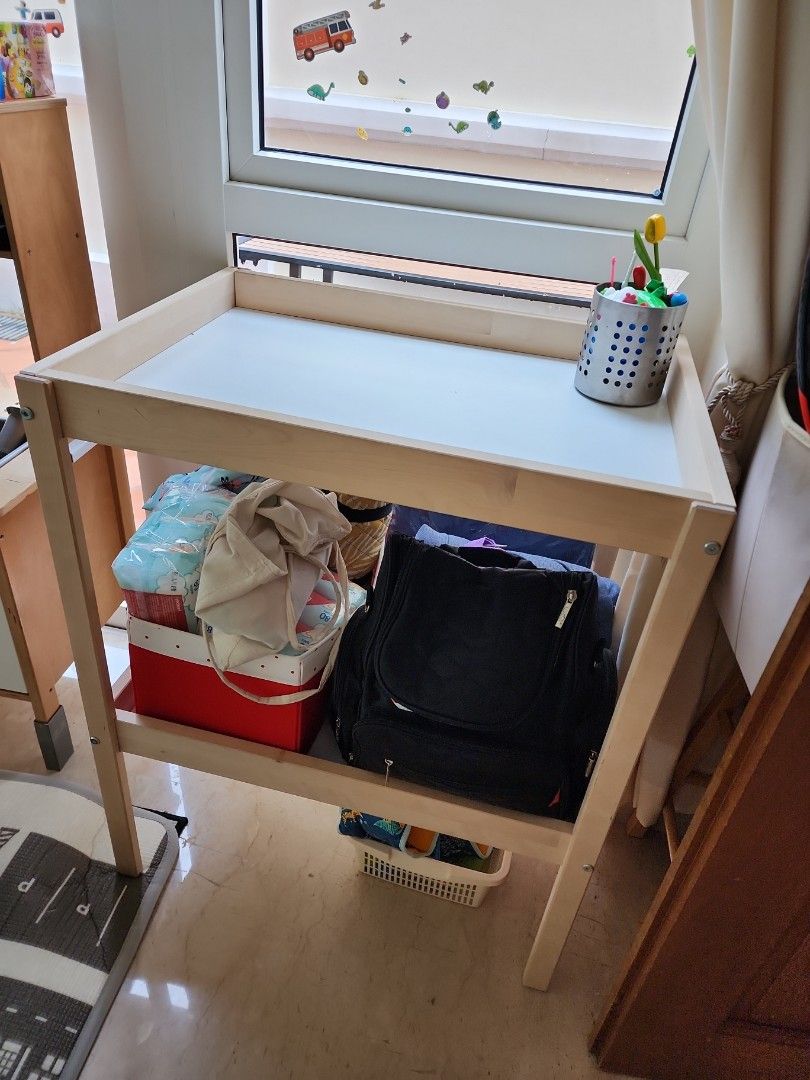 IKEA changing table and storage, Babies & Kids, Baby Nursery & Kids