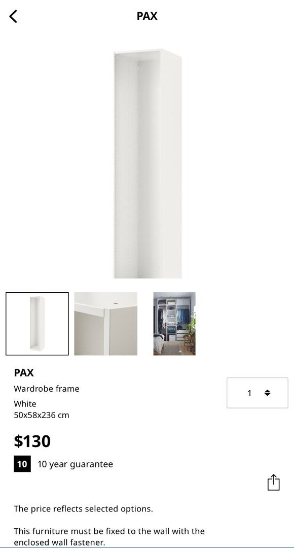 Ikea Pax Wardrobe, Furniture & Home Living, Furniture, Shelves ...