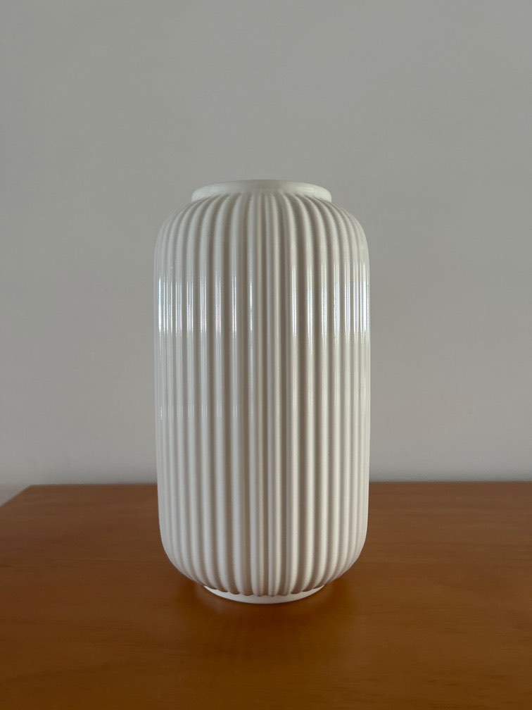Ikea White Vase, Furniture & Home Living, Home Decor, Vases