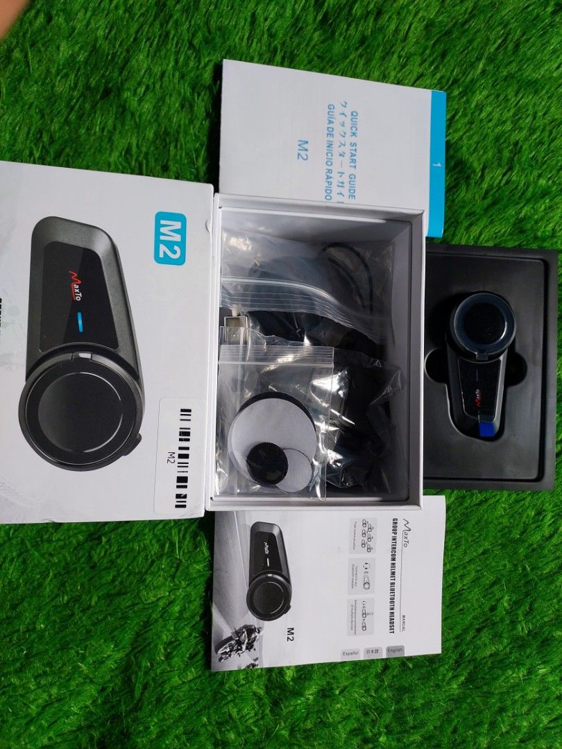 Intercom Helm Maxto M2 bluetooth 5.0 Radio Conference 6 Rider NEW