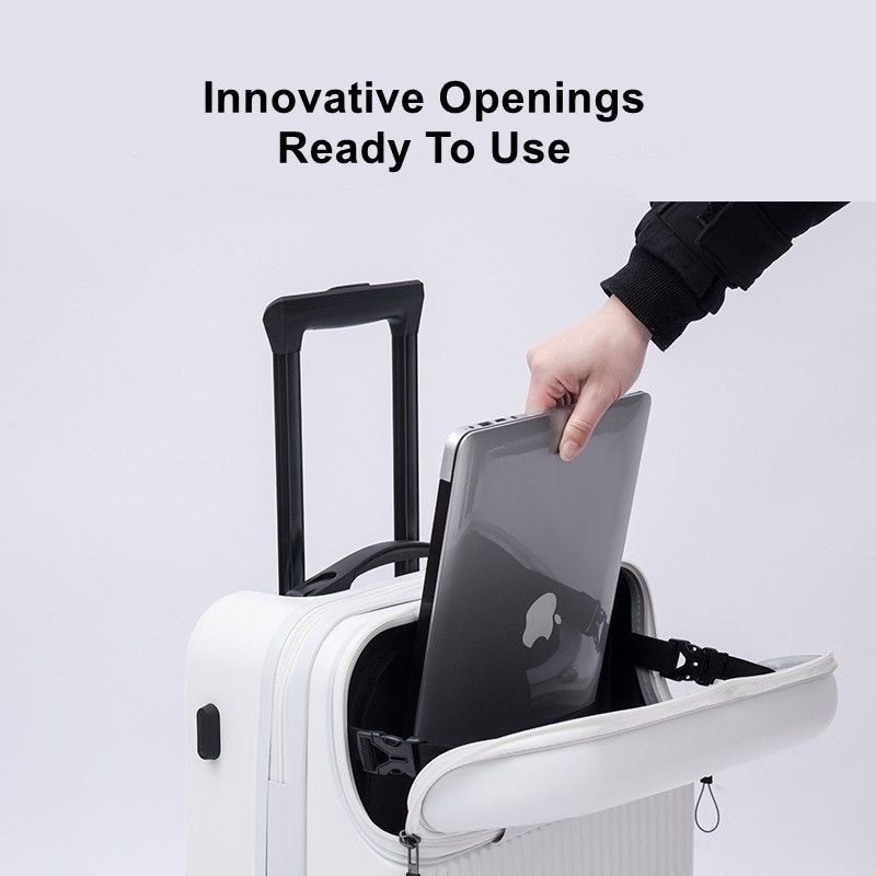 Japanese Style Luggage Travel Luggage Bag USB Charging Suitcase Front