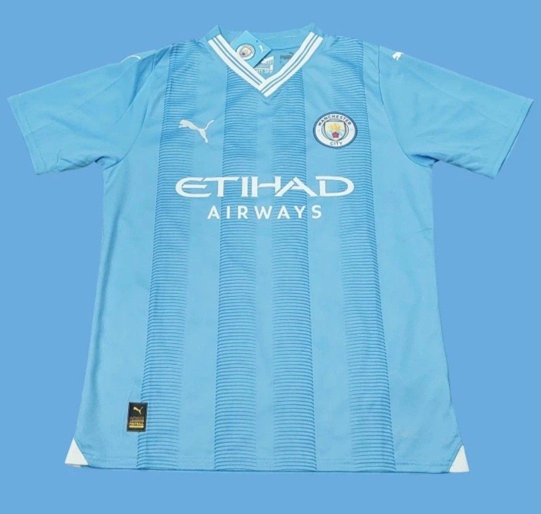 Jersey Manchester City Home Shirts Kit 2023/2024 SS Short Sleeve