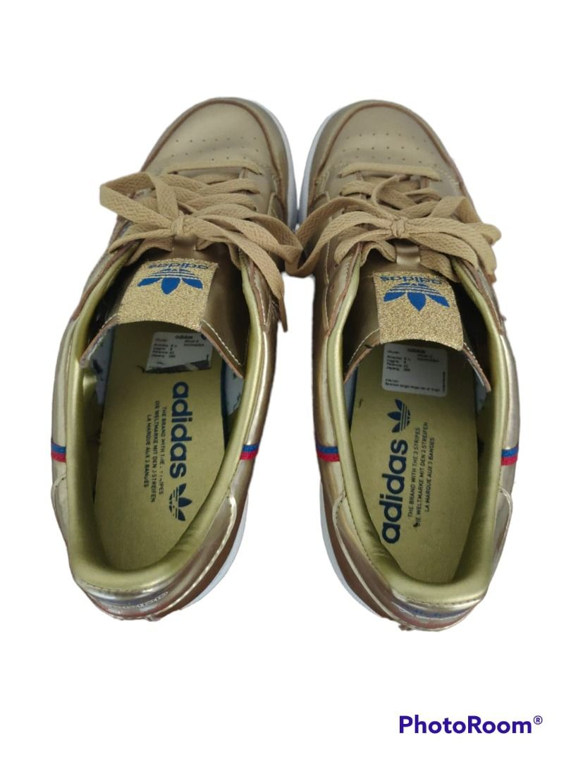 Jual Adidas Continental 80 Shoes Men Gold Metallic Original
