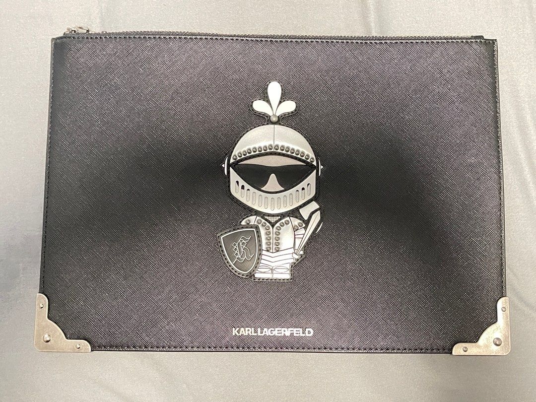 Karl Lagerfeld Box Clutch Bag, Luxury, Bags & Wallets on Carousell