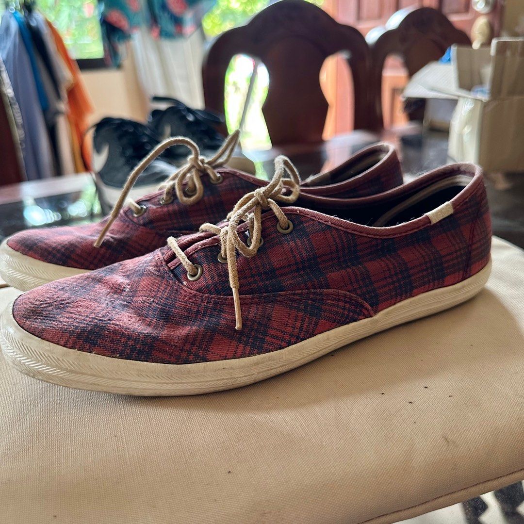 Burgundy keds on sale