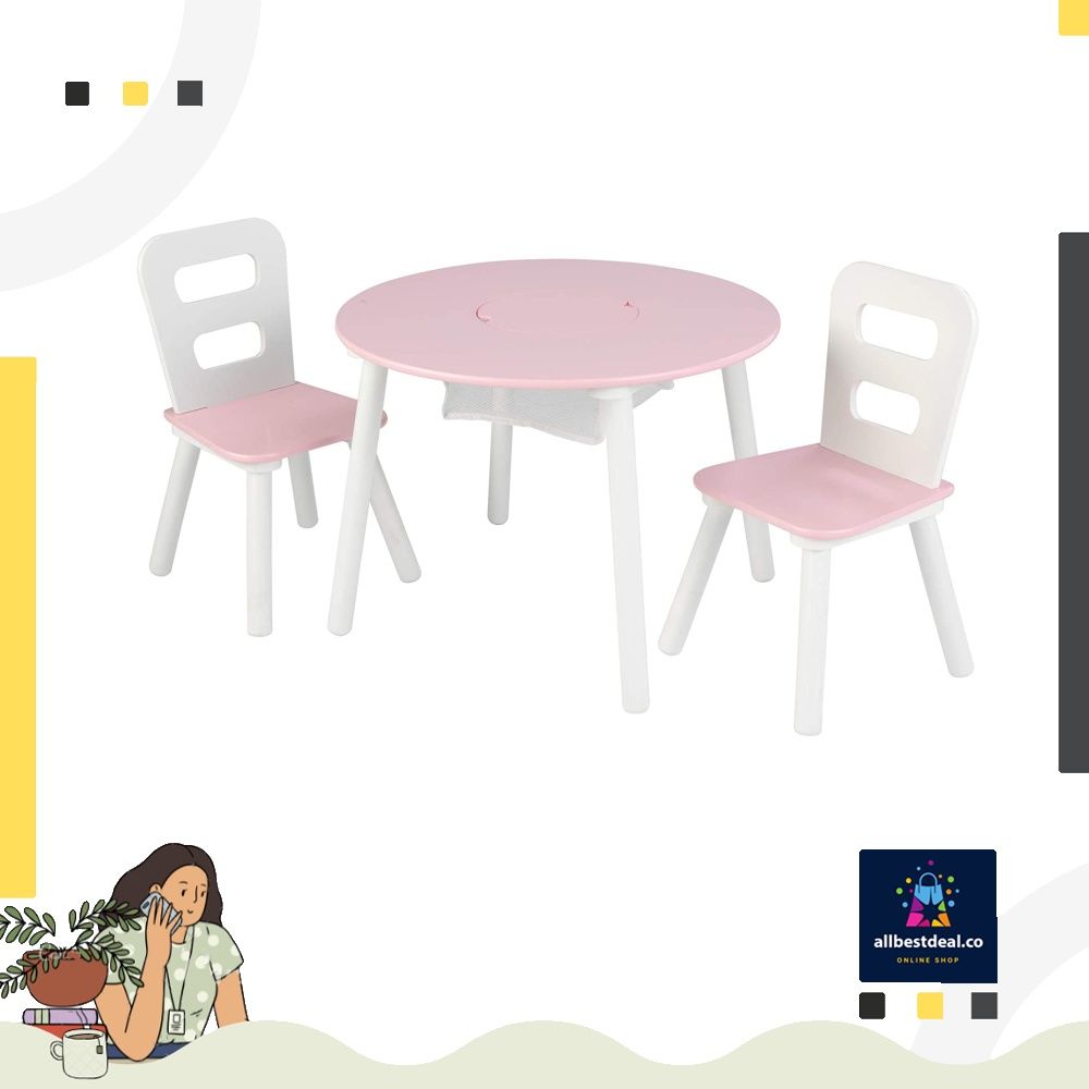 Kidkraft pink online table and chairs