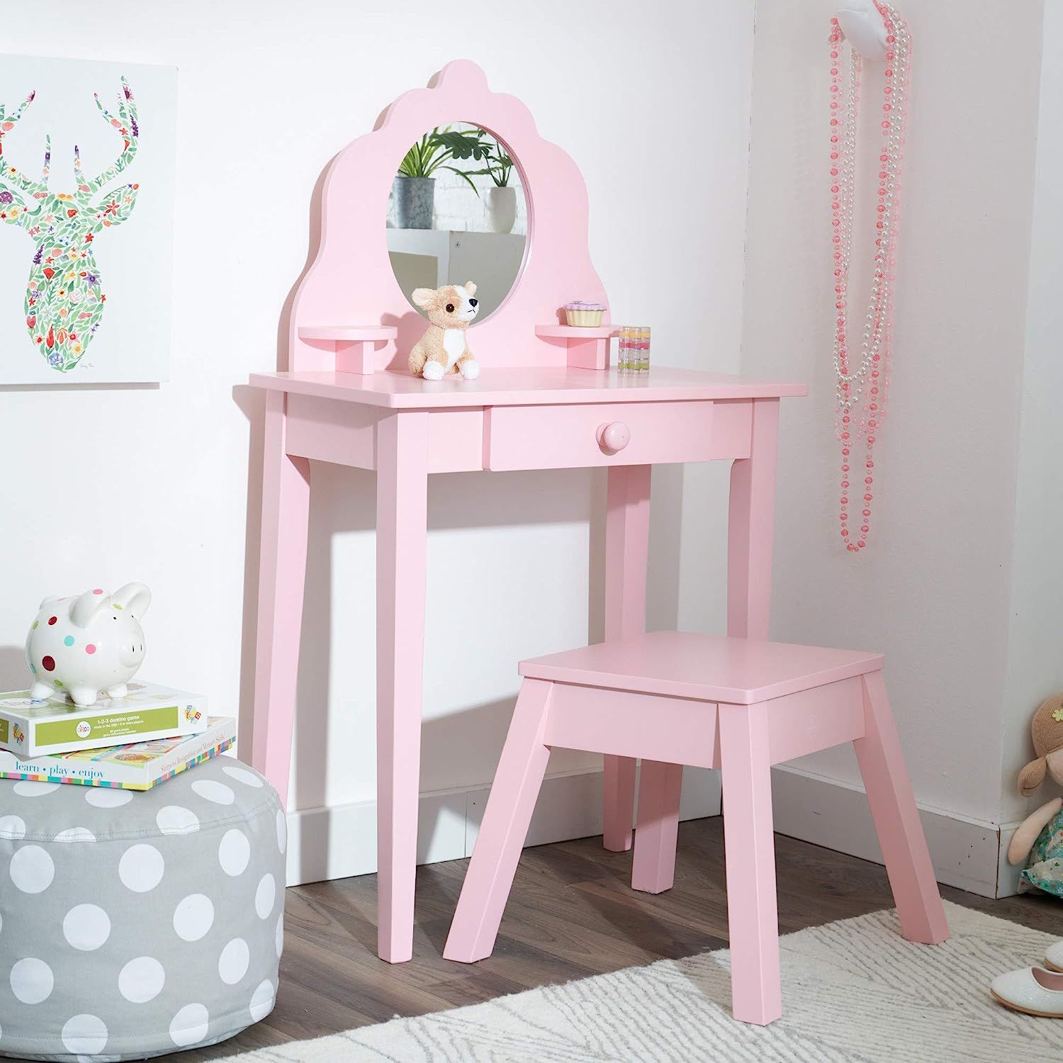 Kidkraft vanity store and stool