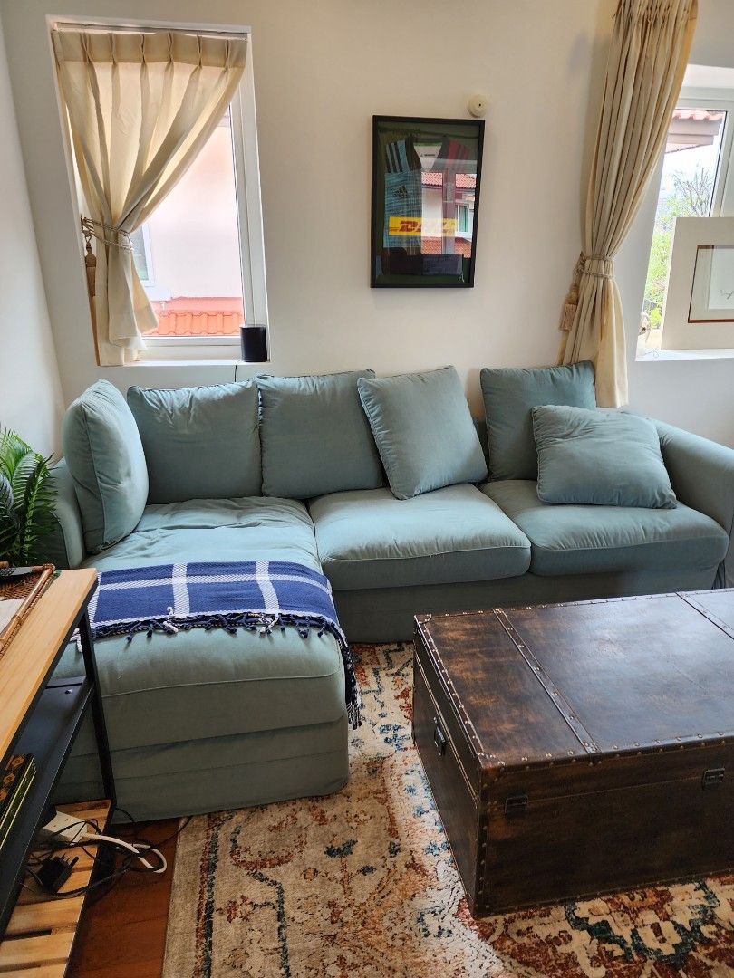 L shaped sofa IKEA, Furniture & Home Living, Furniture, Sofas on