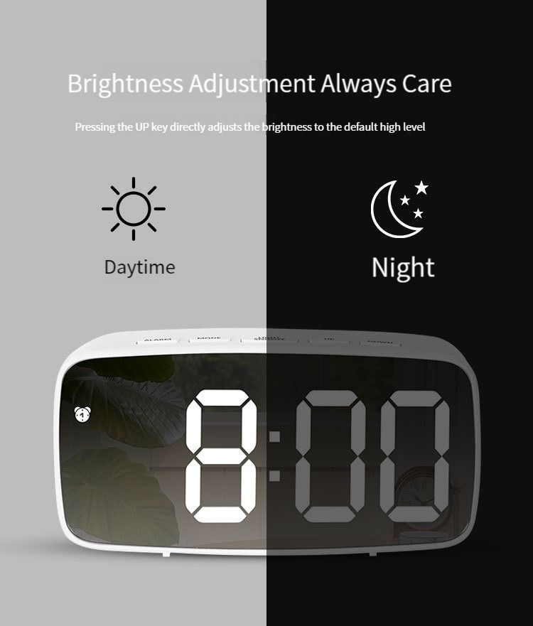 LED Electronic Alarm Clock /Simple digital Clock, Furniture & Home ...