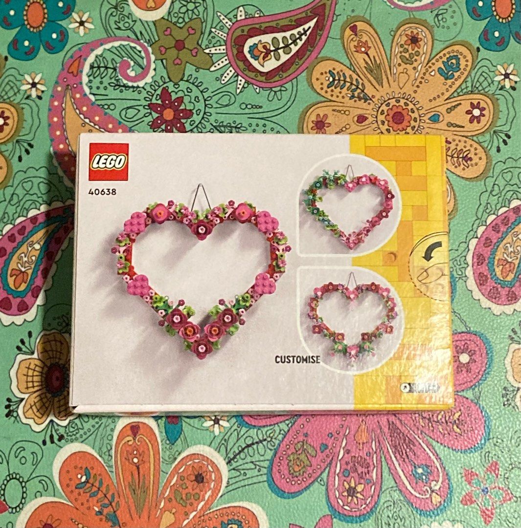 Lego Heart Ornament, Hobbies & Toys, Toys & Games on Carousell