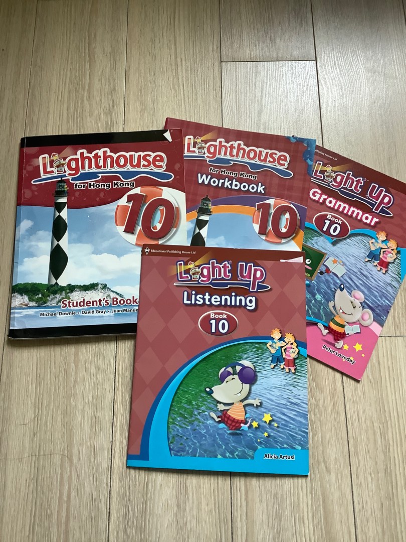 Lighthouse textbook, workbook, grammar book 10, 興趣及遊戲, 書本 & 文具, 教科書