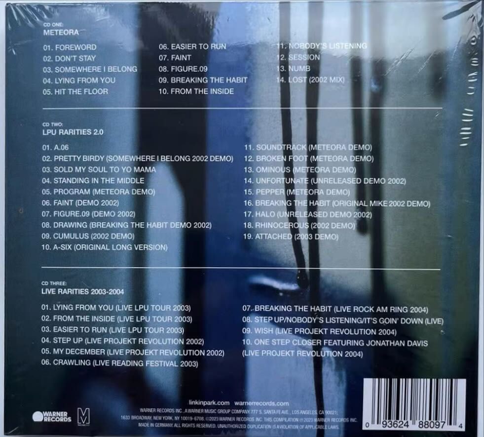 Linkin Park Meteora 20 Years Anniversary Deluxe 3CD Edition, Hobbies &  Toys, Music & Media, CDs & DVDs on Carousell
