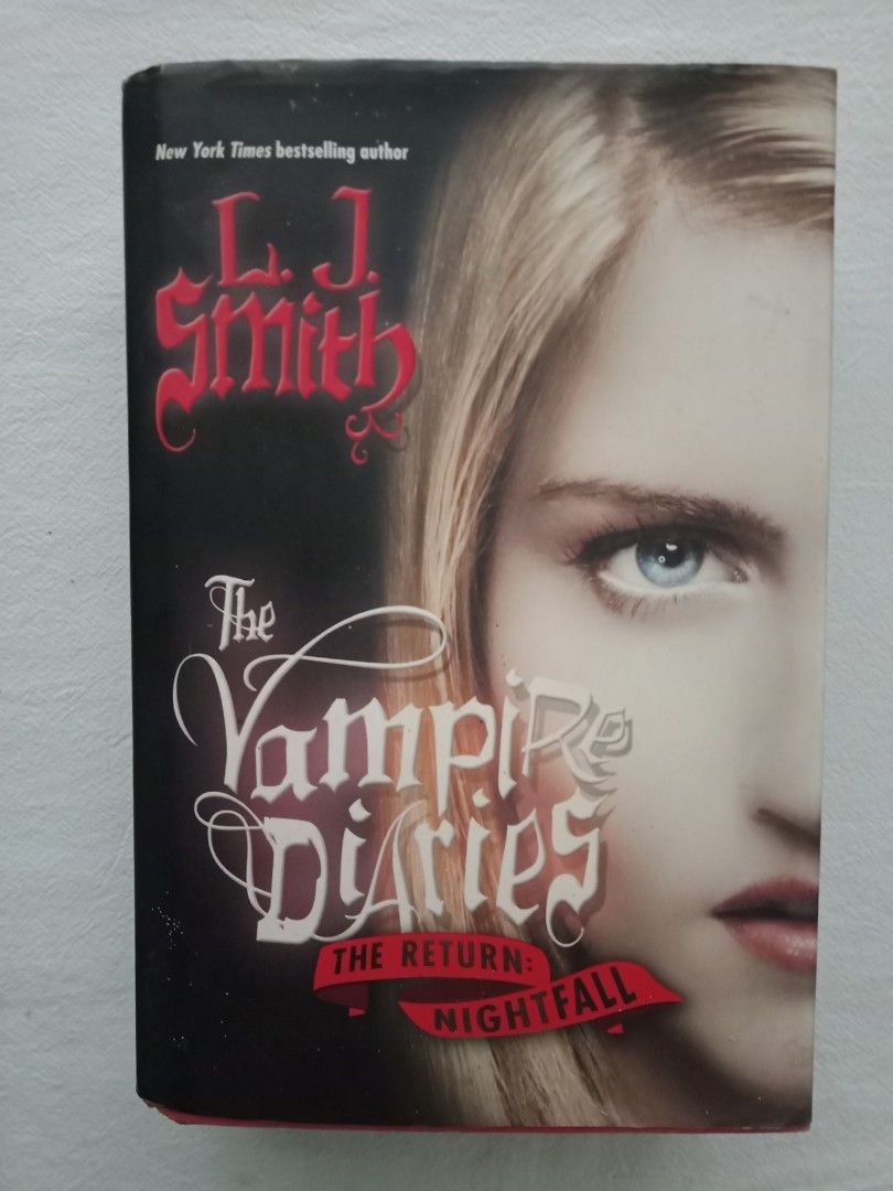 LJ Smith The Vampire Diaries The Return: Nightfall (HB) (Category: Storybooks) located in Zamboanga. Submitted by cell0 (Listing ID 1240063666, Image 1). Description: LJ Smith The Vampire Diaries The Return: Nightfall (HB) •condi: signs of shelf wear. foxing. dirt on the dust jacket. no spine creases, highlights, and/or annotations. ↳ 100 payo ↳ mop: gcash ↳ sco-j&t or lbc •standard pf: 25php (bubble wrap).
