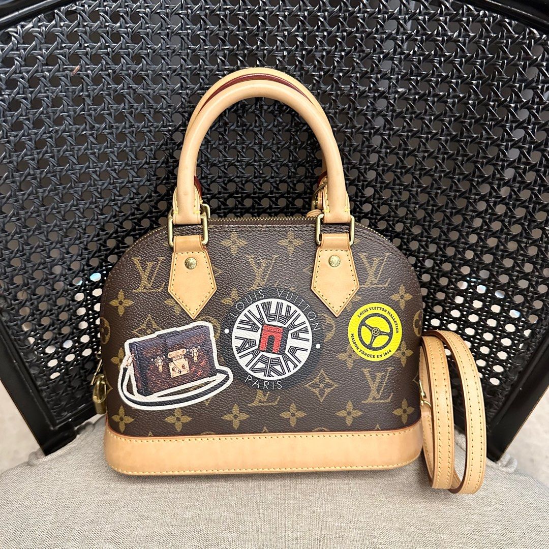 LV Alma BB World Tour in Monogram Canvas and Black Leather GHW