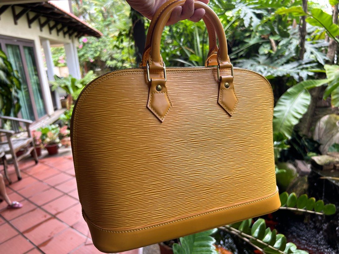 Louis Vuitton Yellow EPI Alma PM