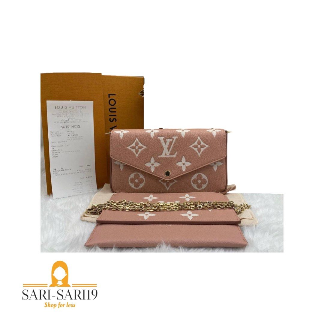 Louis Vuitton Felicie Pochette Monogram Empreinte Leather., Luxury, Bags &  Wallets on Carousell