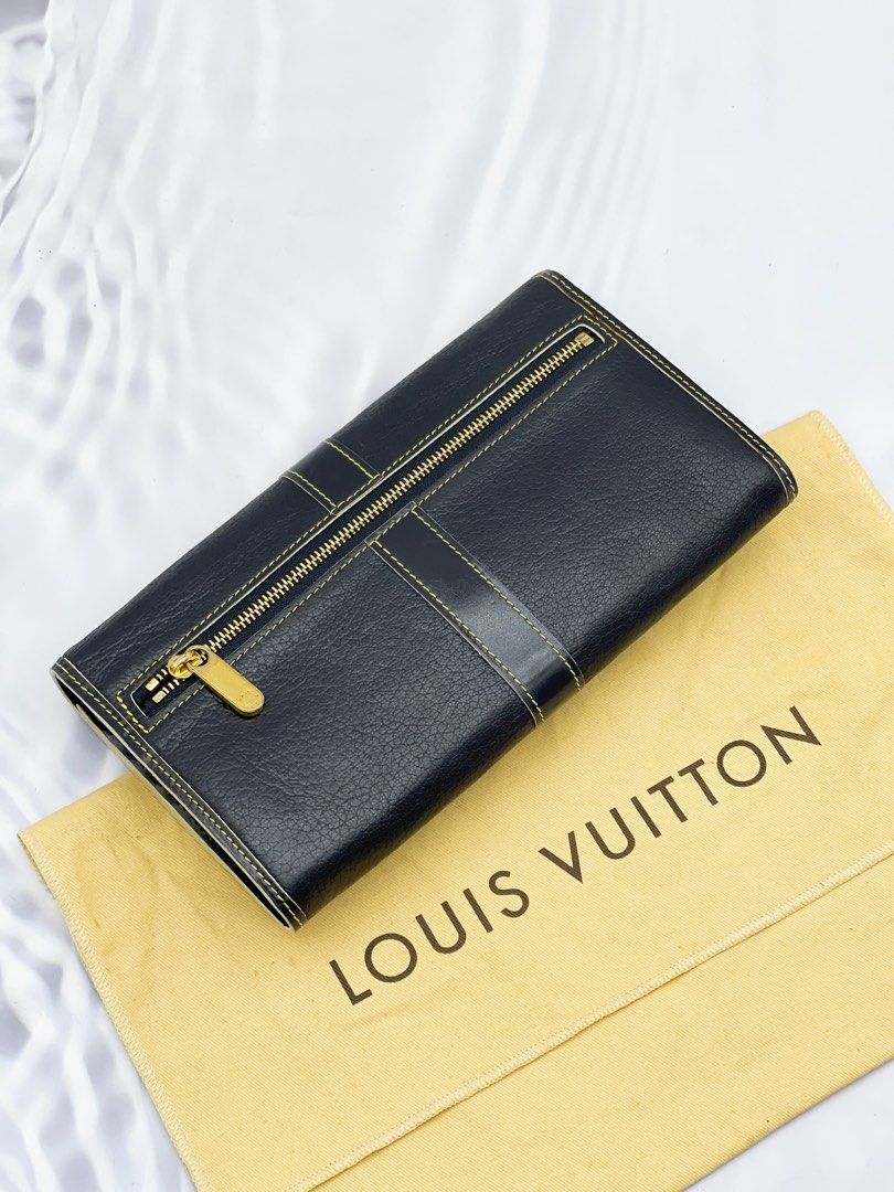 Louis Vuitton Black Suhali Leather Le Favori Wallet