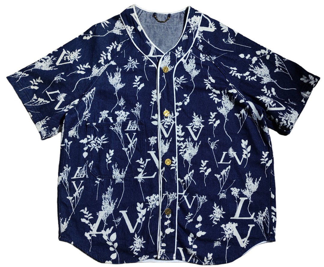 Shirt Louis Vuitton Navy size L International in Cotton  25327680