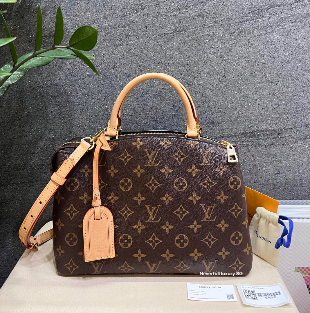 Authenticated Used Louis Vuitton M45900 Petit Palais PM Monogram Handbag  Canvas Women's 