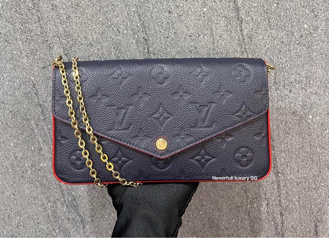 Review of the Louis Vuitton Double Zip Pochette in Marine Rouge