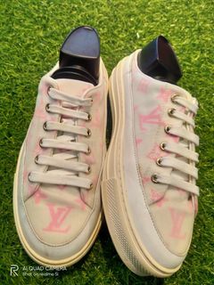 LOUIS VUITTON BY VIRGIL ABLOH 1AA6VZ PINK SNEAKERS SIZE: 8 FITS