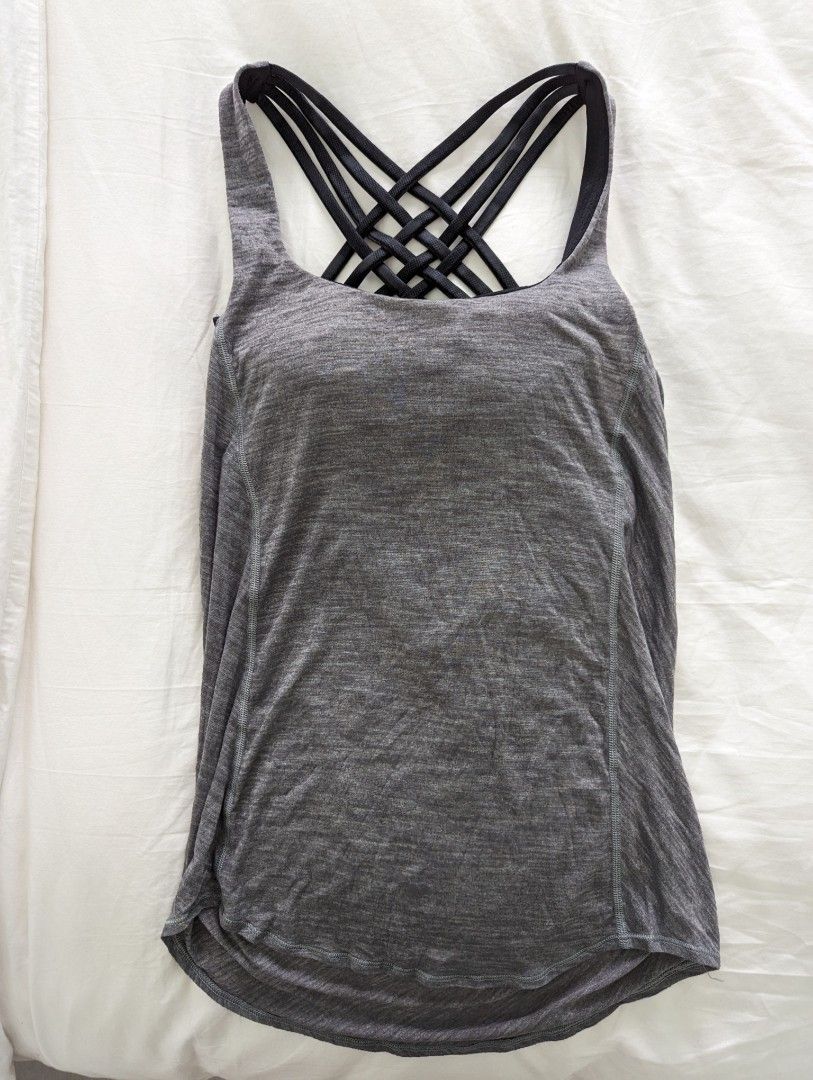 Lululemon Tank Top with in built bra, Women's Fashion, Activewear on  Carousell