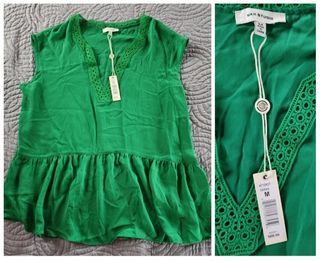 Max Studio Green Blouse