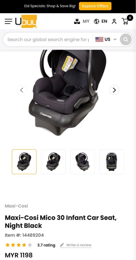 Maxi cosi mico 30 infant car hotsell seat night black