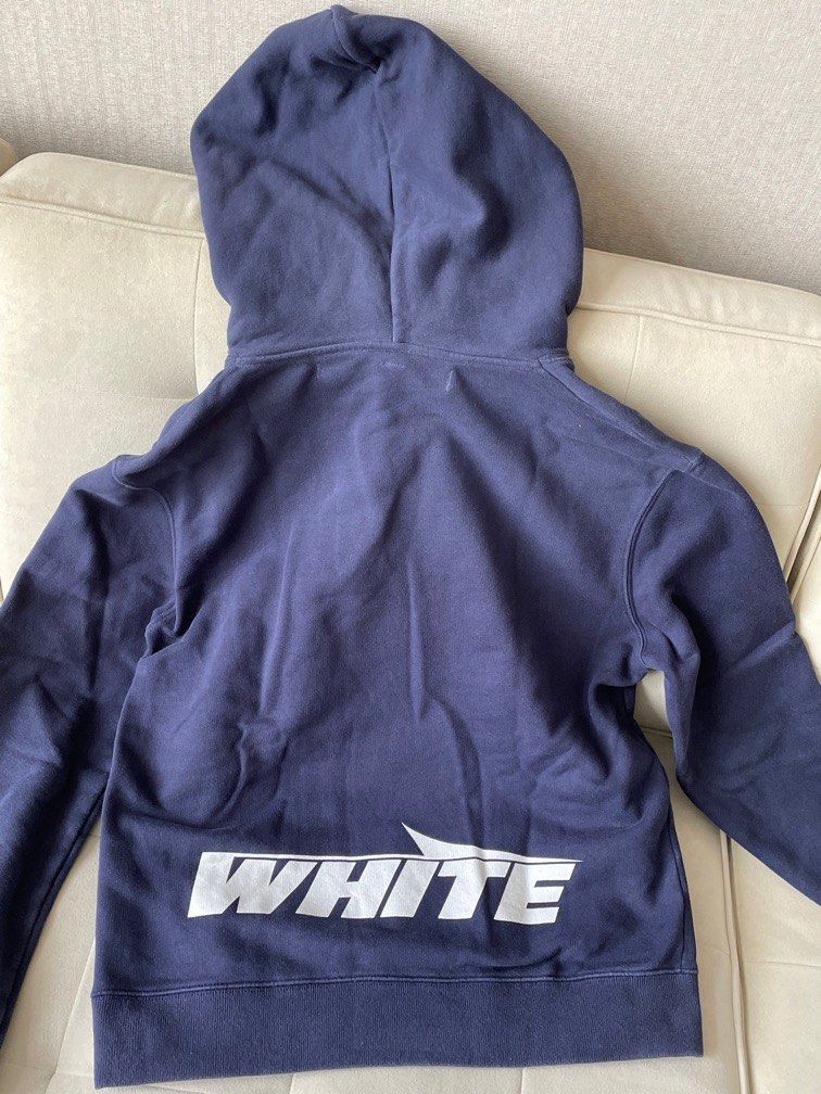 Off white clearance blue wing hoodie