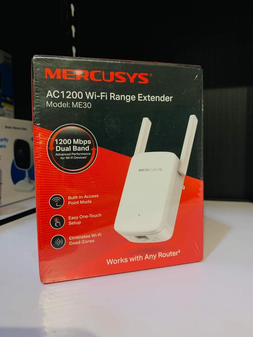 Mercusys ME30 AC1200 Wi-Fi Range Extender Dual Band, Computers & Tech ...