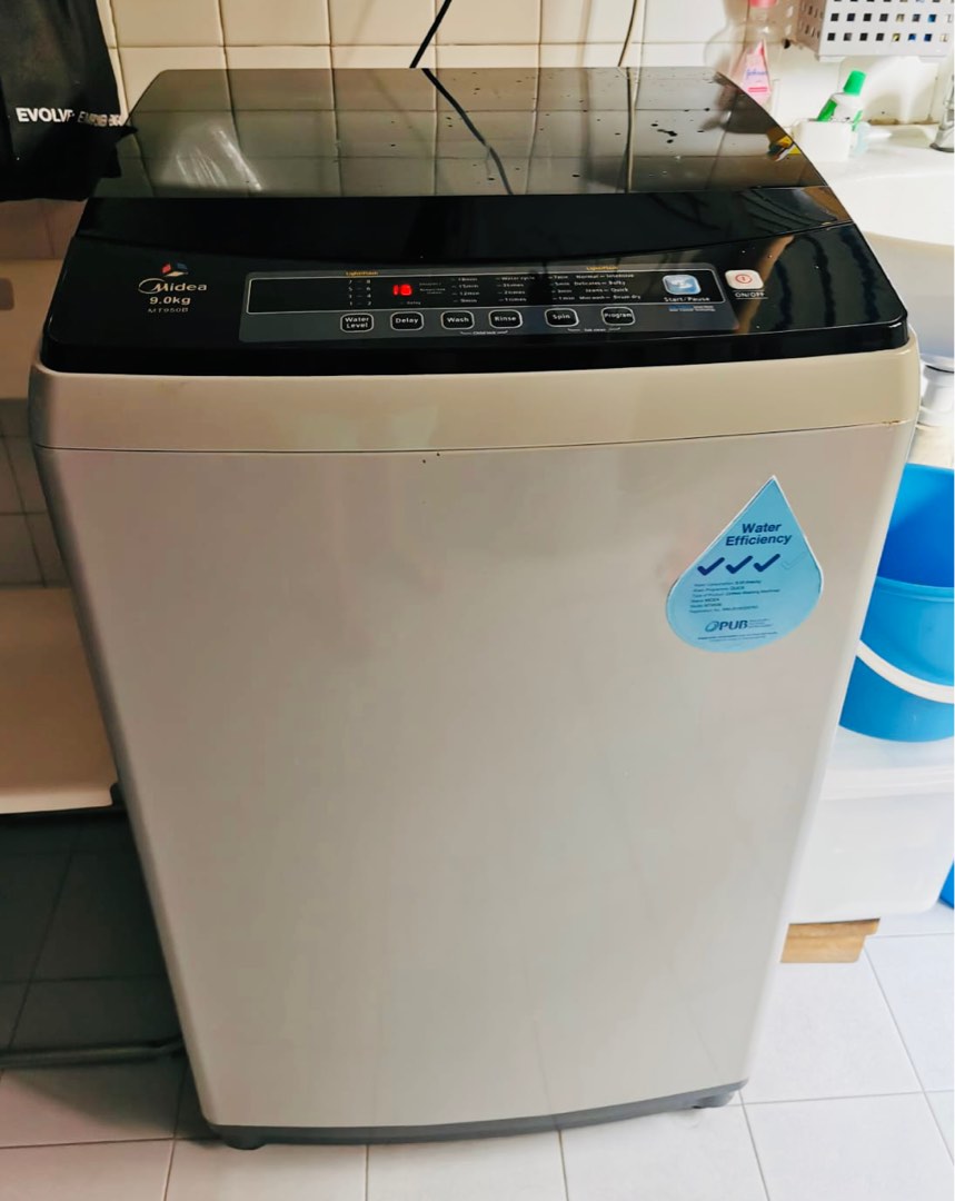Midea Top Load Washer (9kg), TV & Home Appliances, Washing Machines and